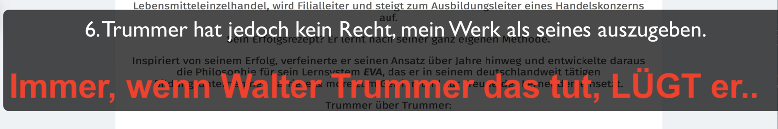 Walter Trummer: Wie wird man  "Walter Trummer"?