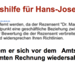 Hans-Josef Miesen (Bonn) desorganisiert?, dement?