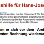 Hans-Josef Miesen (Bonn) desorganisiert?, dement?