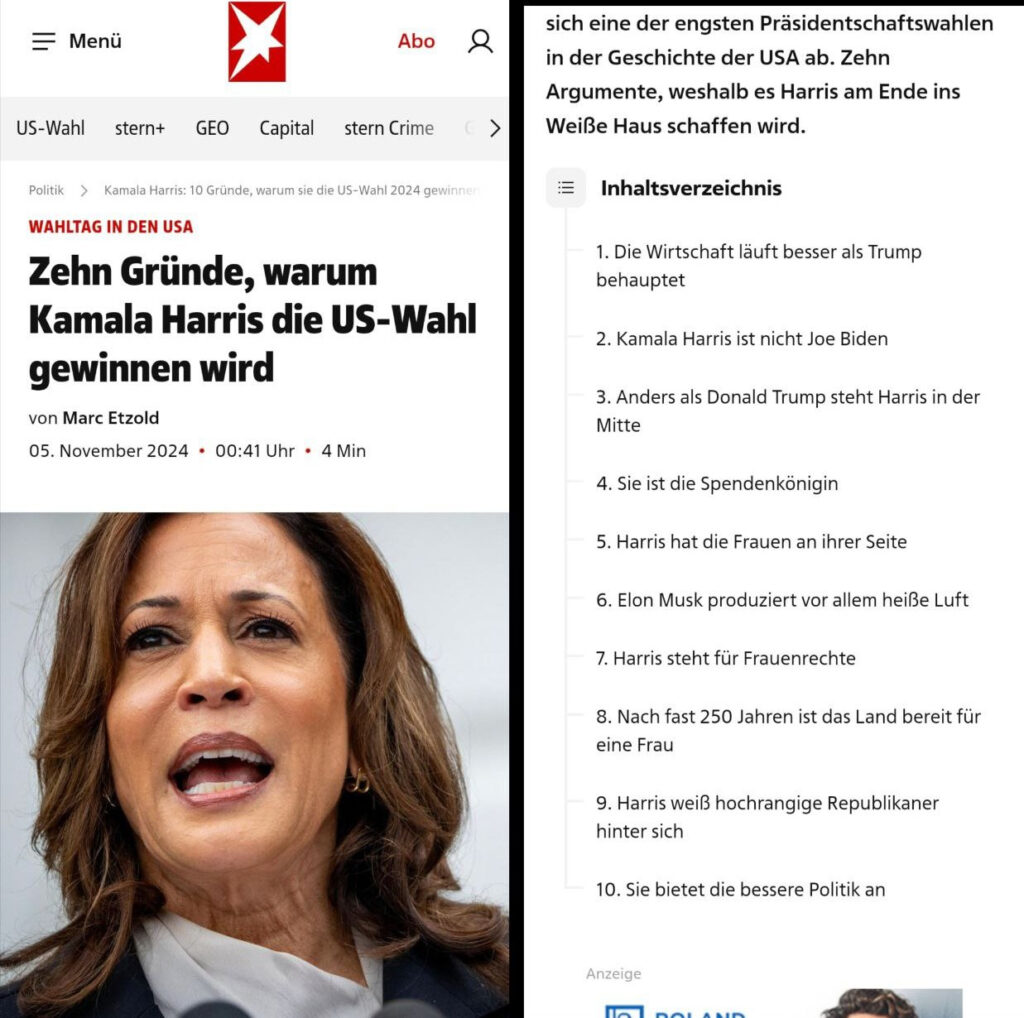 USA-Wahl: "Vertrauen Sie den Qualitätsmedien..." :-)